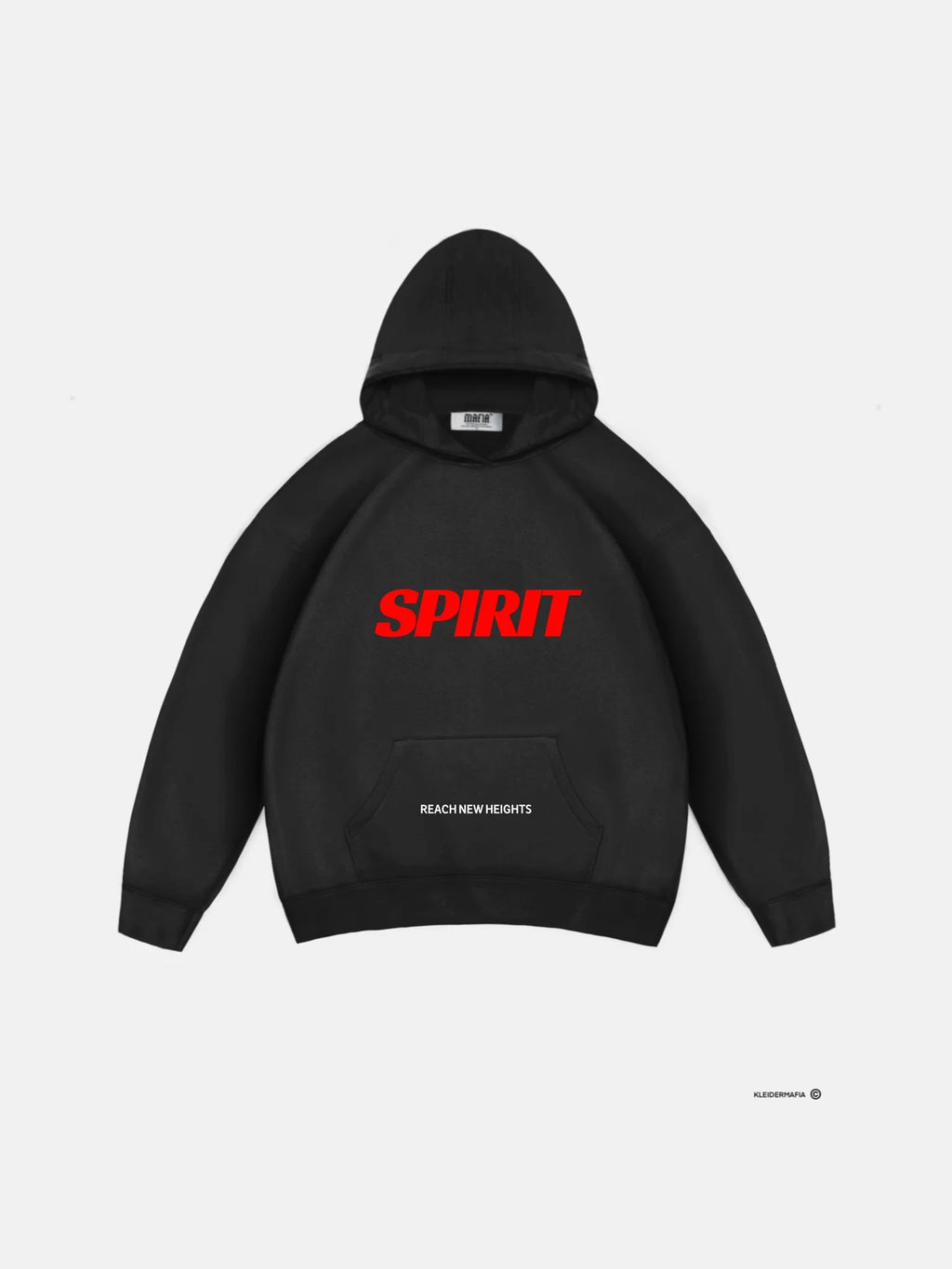 SPRIT BLACK OVERSIZED HOODIEE