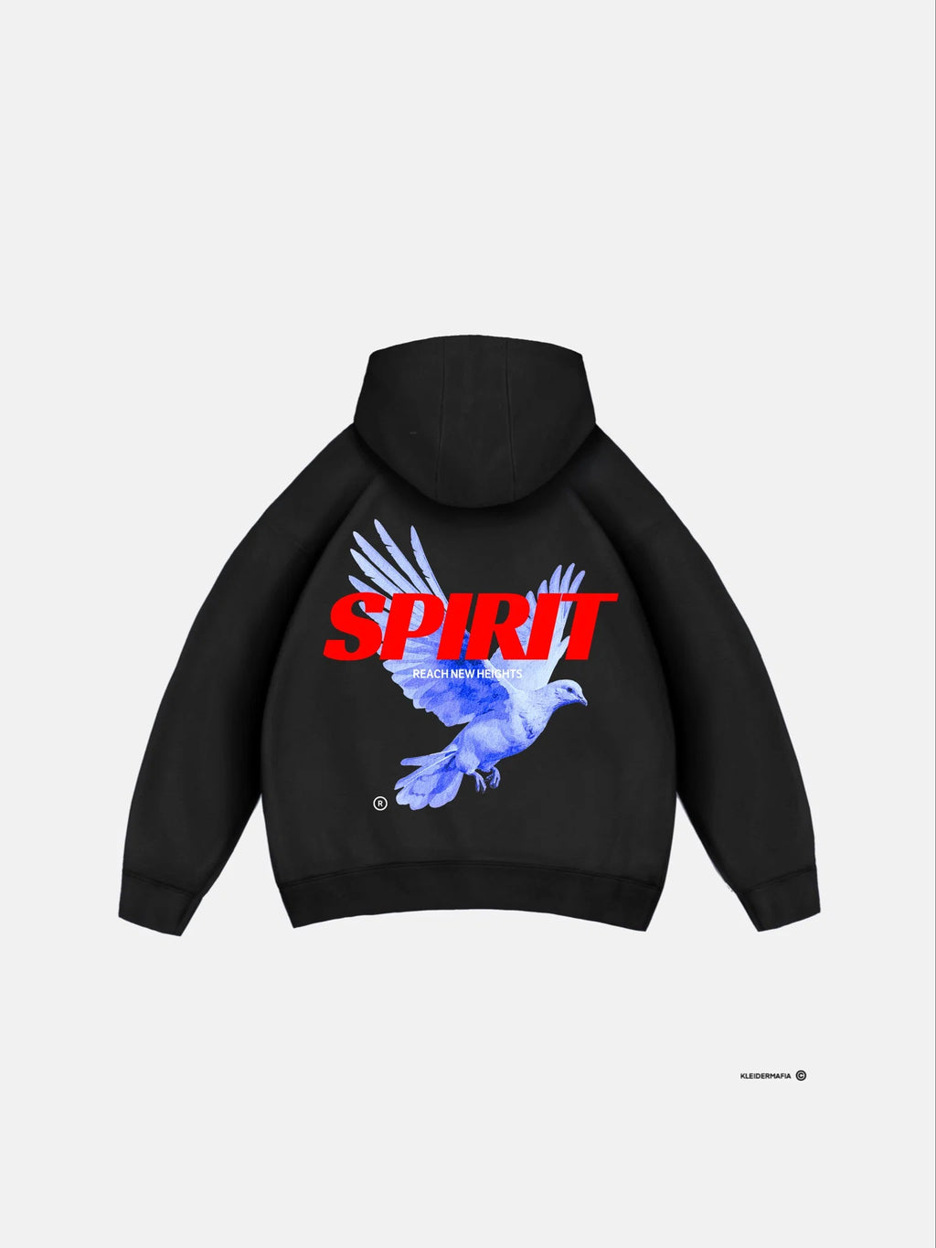 SPRIT BLACK OVERSIZED HOODIEE