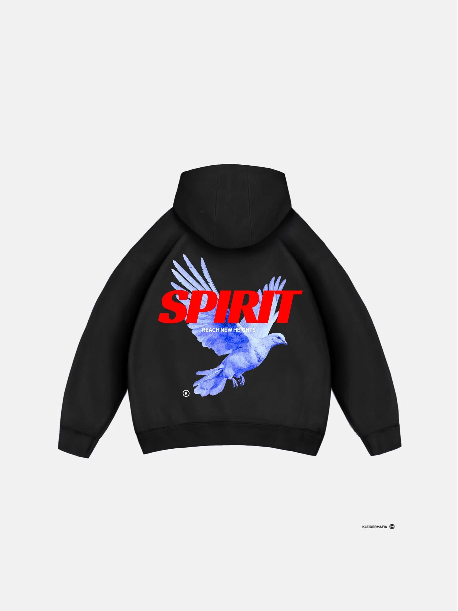 SPRIT BLACK OVERSIZED HOODIEE