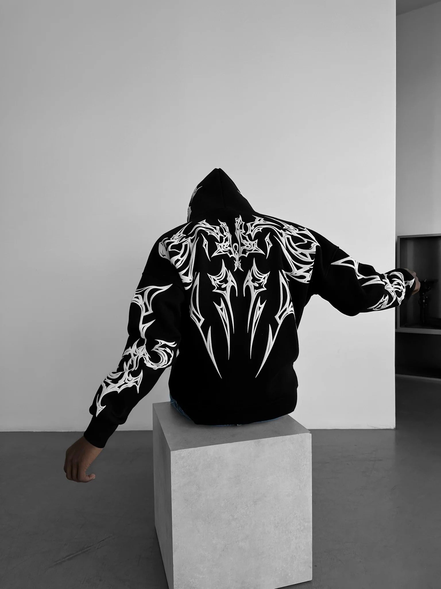 OVERSIZED CYBERPRINT HOODIEE