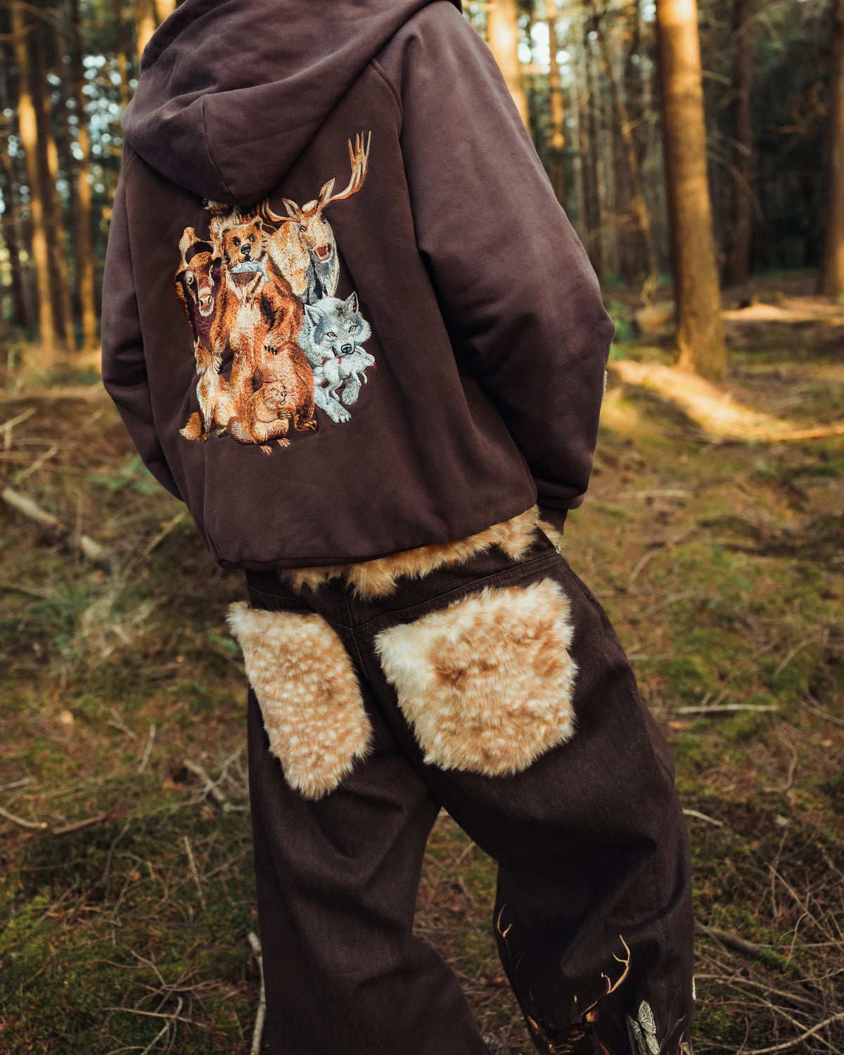 The fur art denim