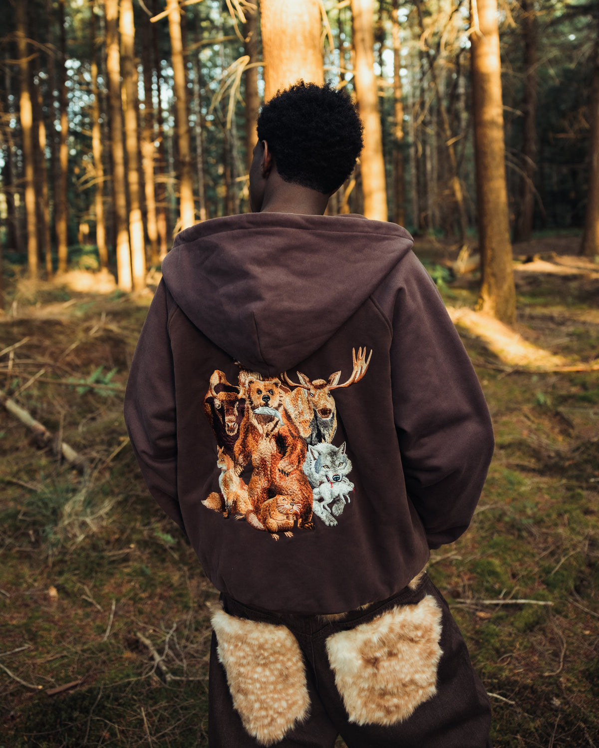 The fur art denim