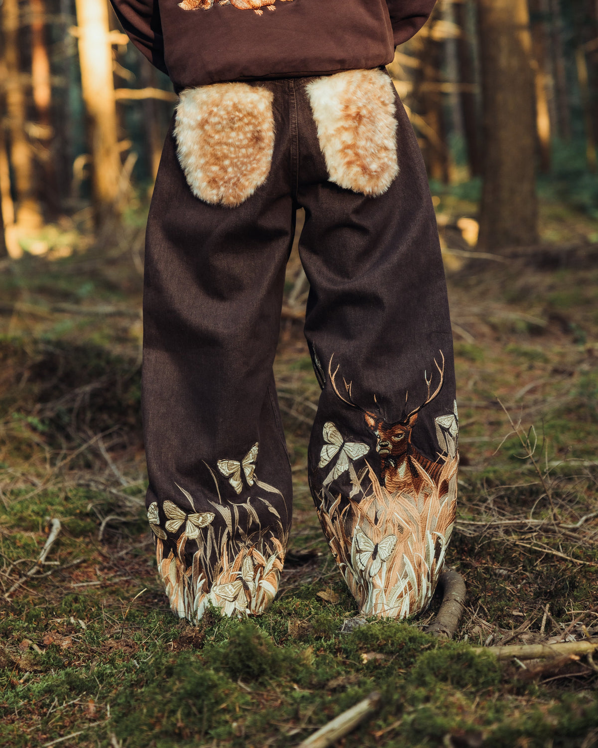 The fur art denim
